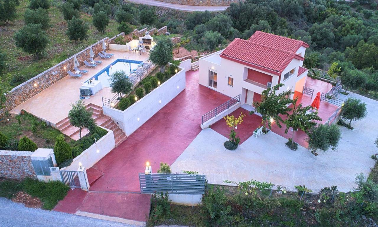 Aqua Blue Villas With Heated Pool Mathés Eksteriør bilde